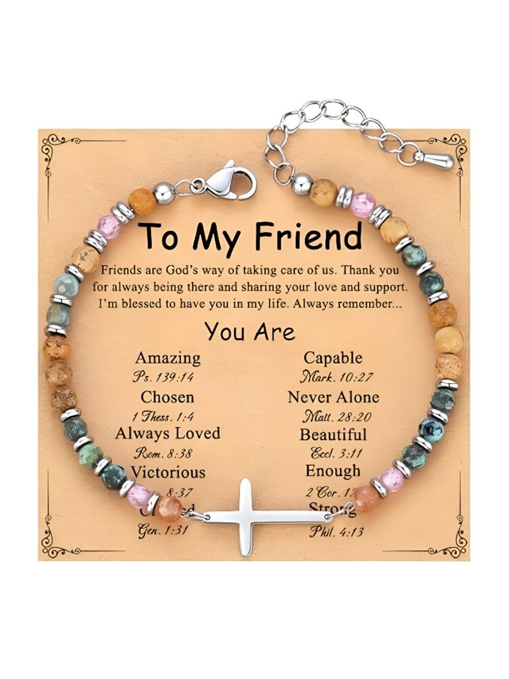 Christian Cross Bracelet for Women, Easter Gifts for Teens Kids
